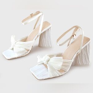 Azazie Cream Women's Heels